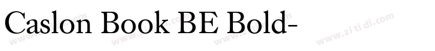 Caslon Book BE Bold字体转换